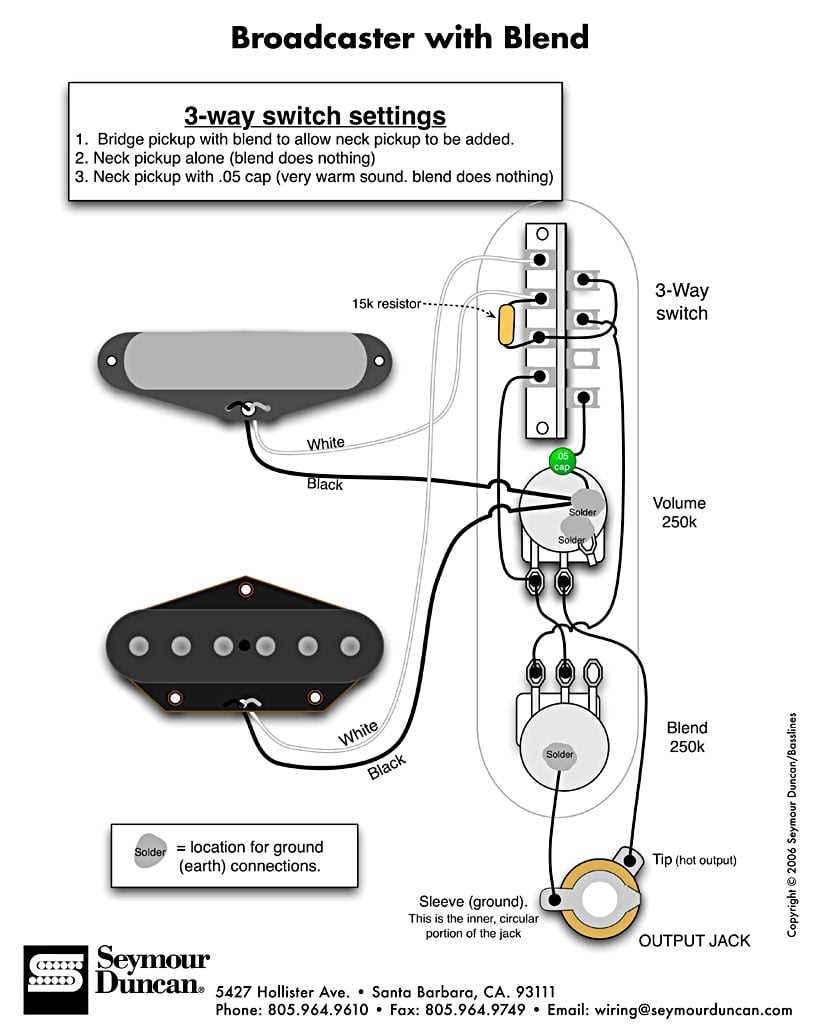 wiring diagram for telecaster guitar