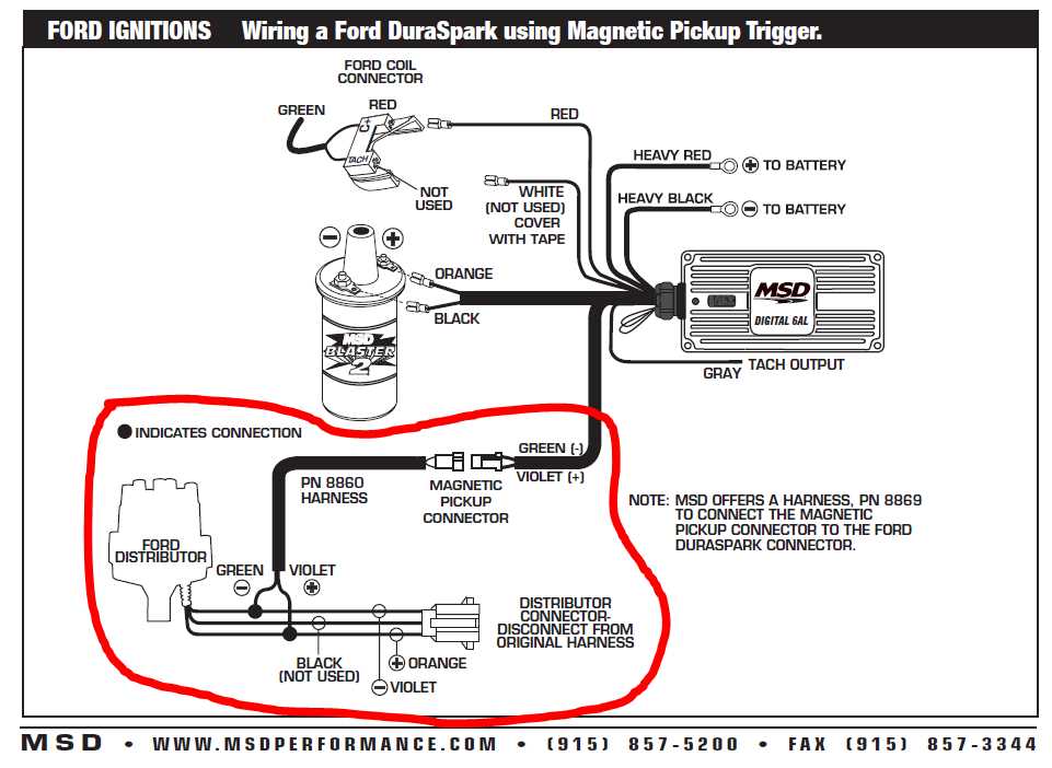 msd pro billet distributor wiring diagram