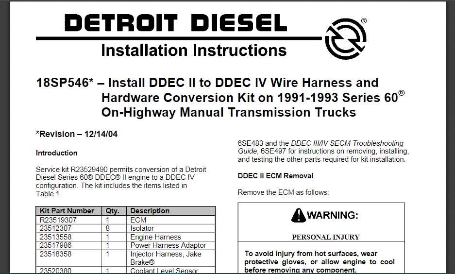 ddec 4 ecm wiring diagram