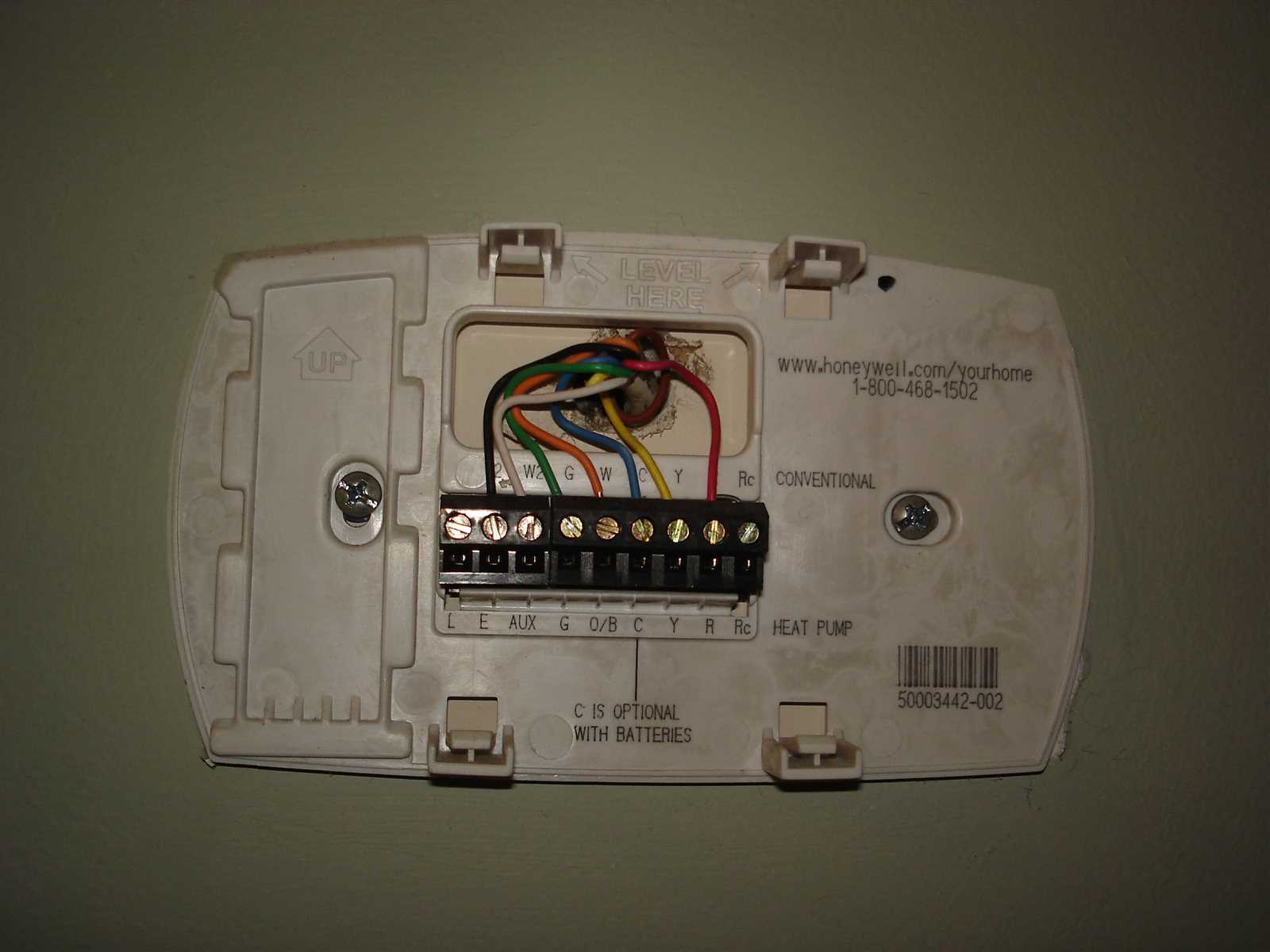 honeywell thermostat rth2300b wiring diagram