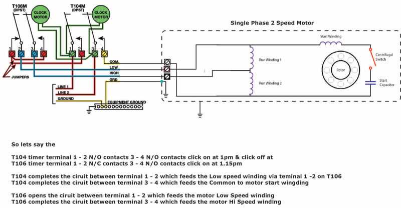 2 phase motor wiring diagram