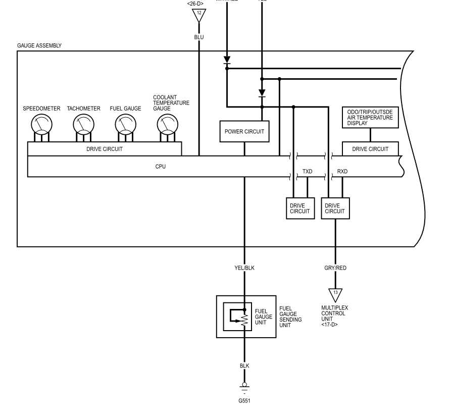 fuel gauge wiring diagram