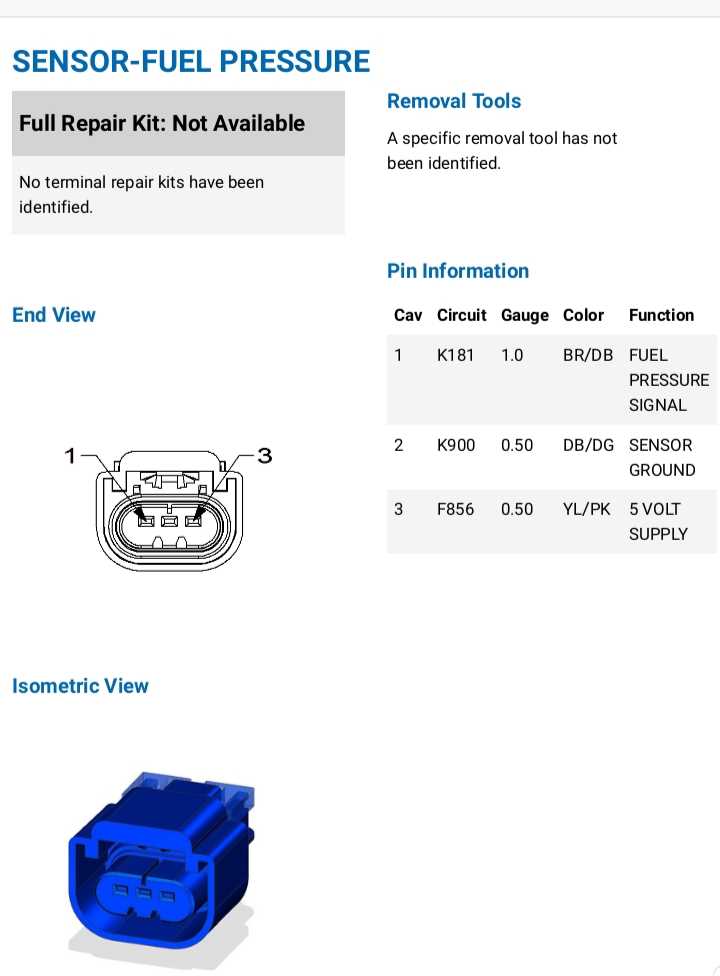 fuel pressure sensor wiring diagram