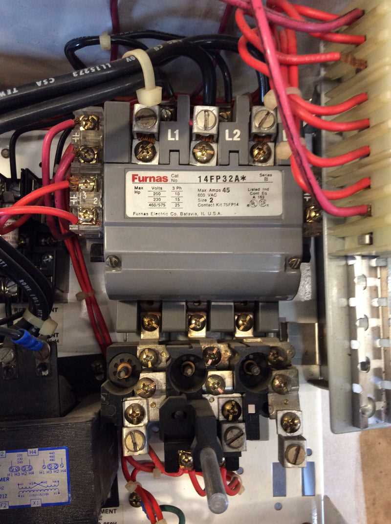 furnas motor starter wiring diagram