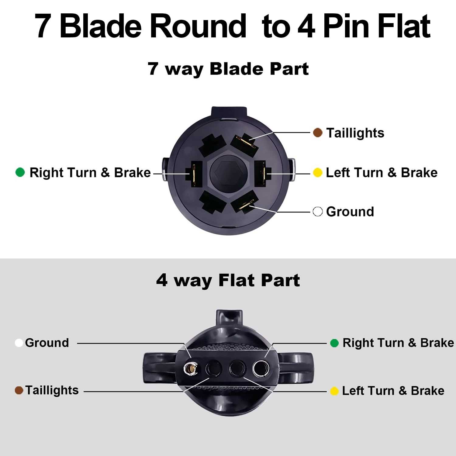 round 4 pin trailer wiring diagram