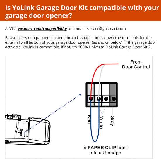 garage door sensors wiring diagram