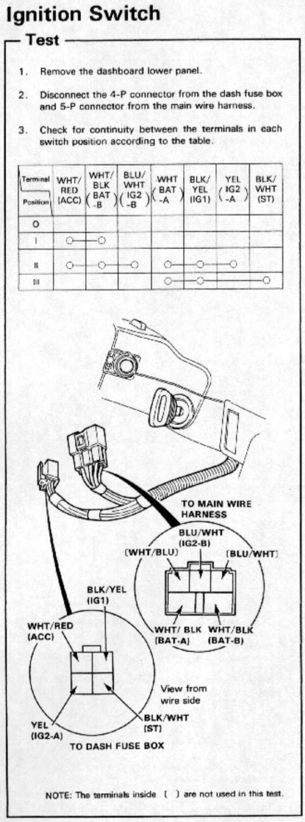 honda shadow ignition switch wiring diagram