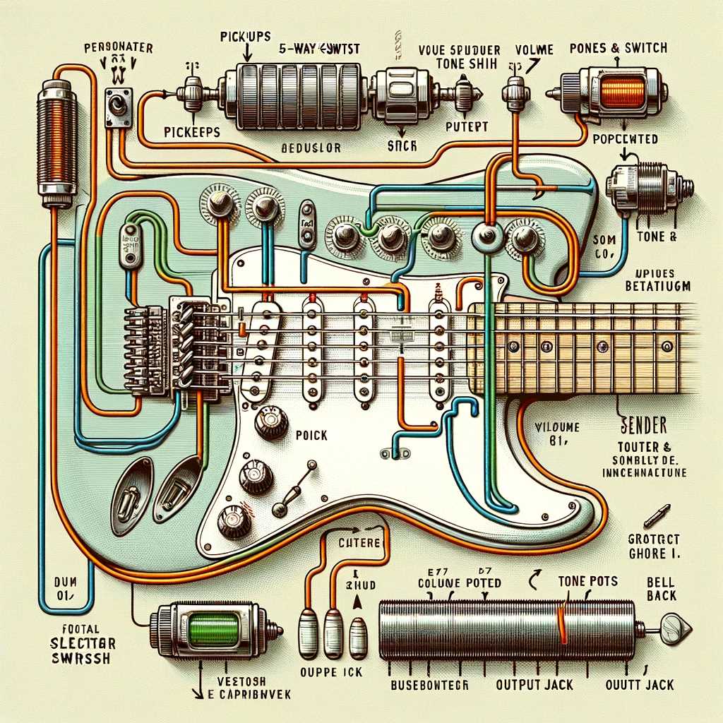 guitar input wiring diagram