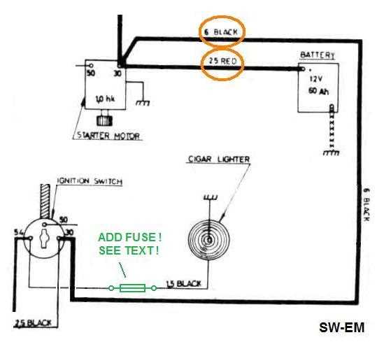 12v cigarette lighter wiring diagram