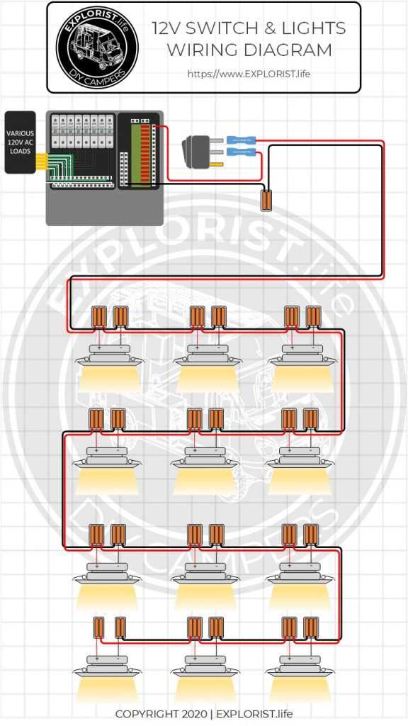 multi light wiring diagram