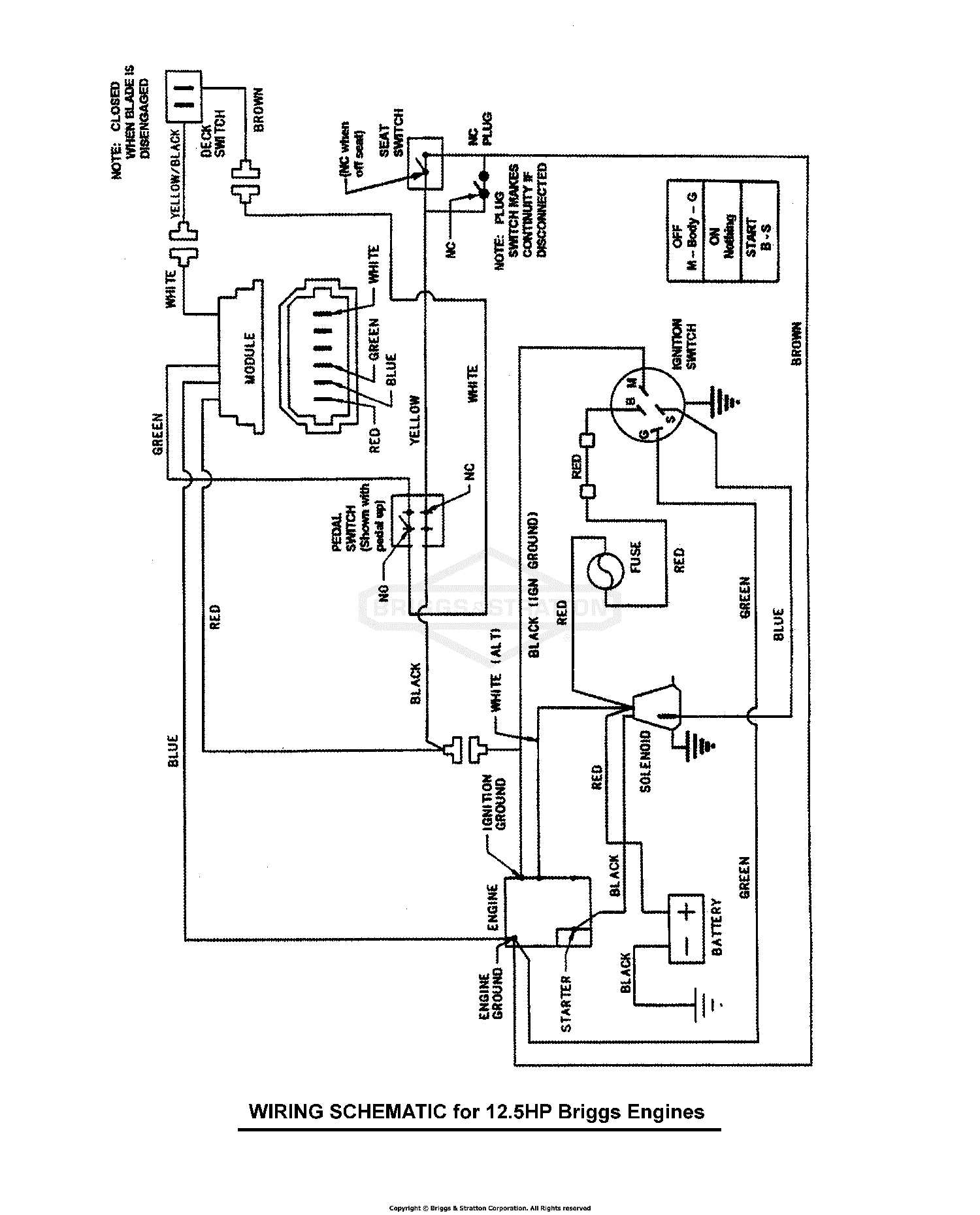 craftsman lawn tractor wiring diagram