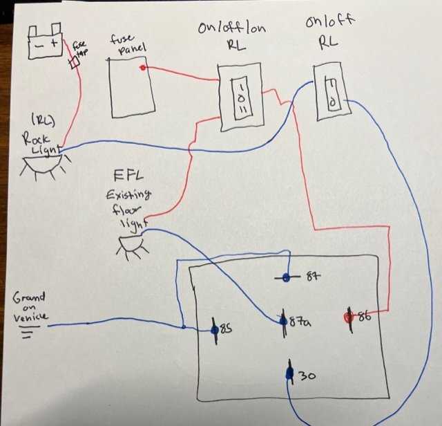 rock light wiring diagram