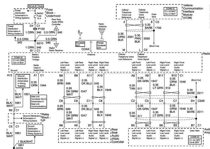 2022 silverado speaker wiring diagram