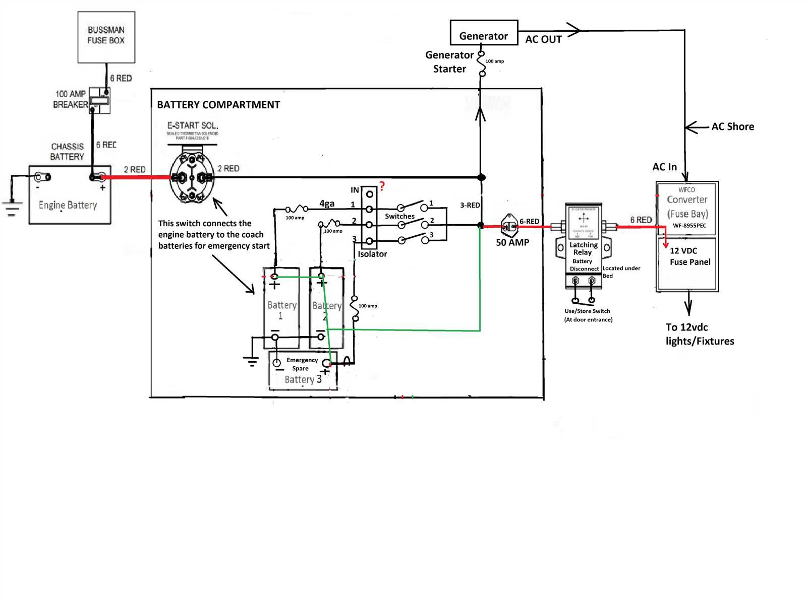 wiring diagram battery isolator