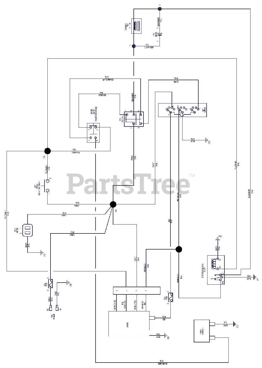 wiring diagram for craftsman riding mower