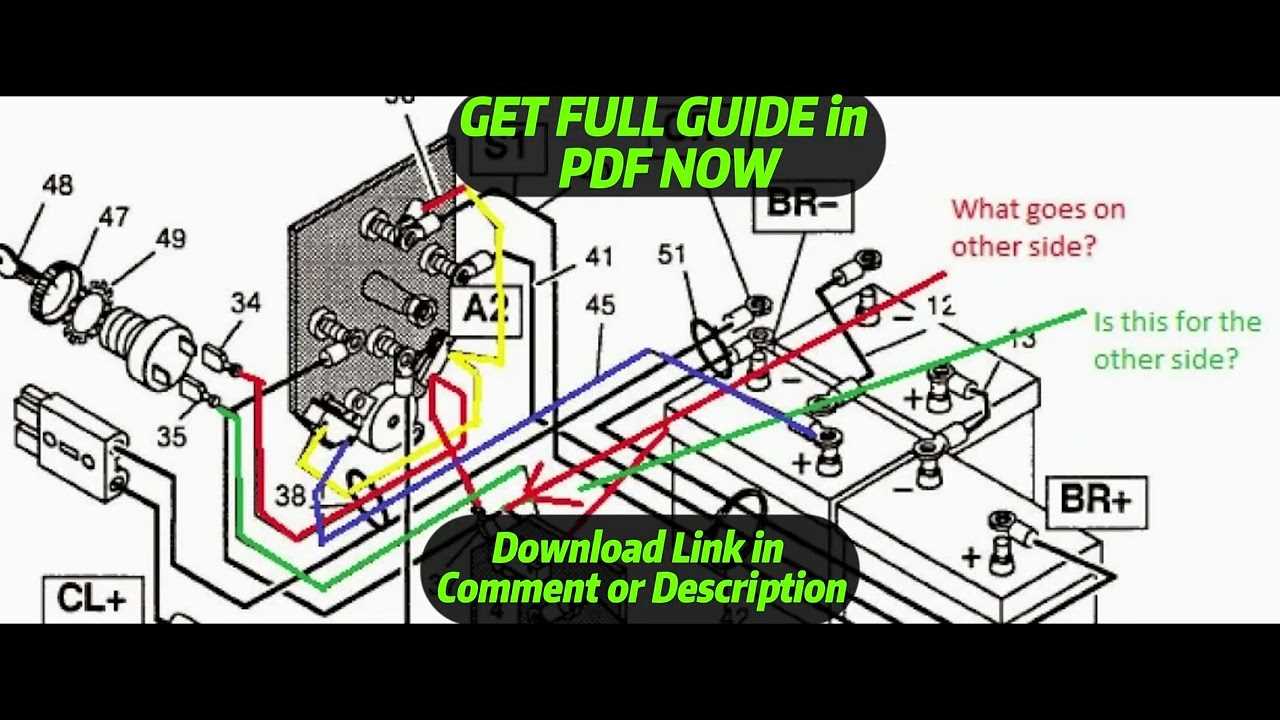 schematic 36 volt ez go golf cart wiring diagram