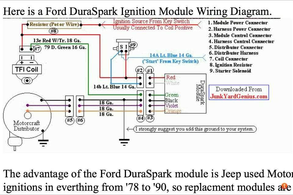 duraspark 3 wiring diagram