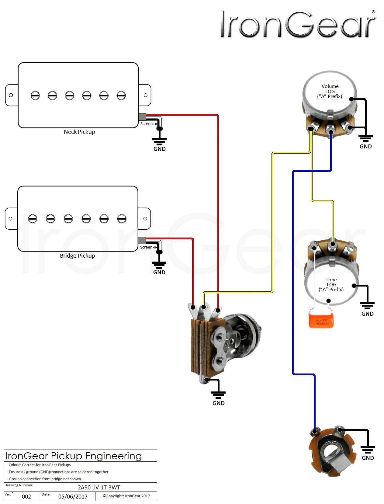 goldtop lp one pickup 50s wiring diagram
