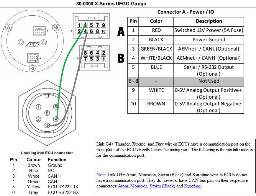 aem x series wideband wiring diagram