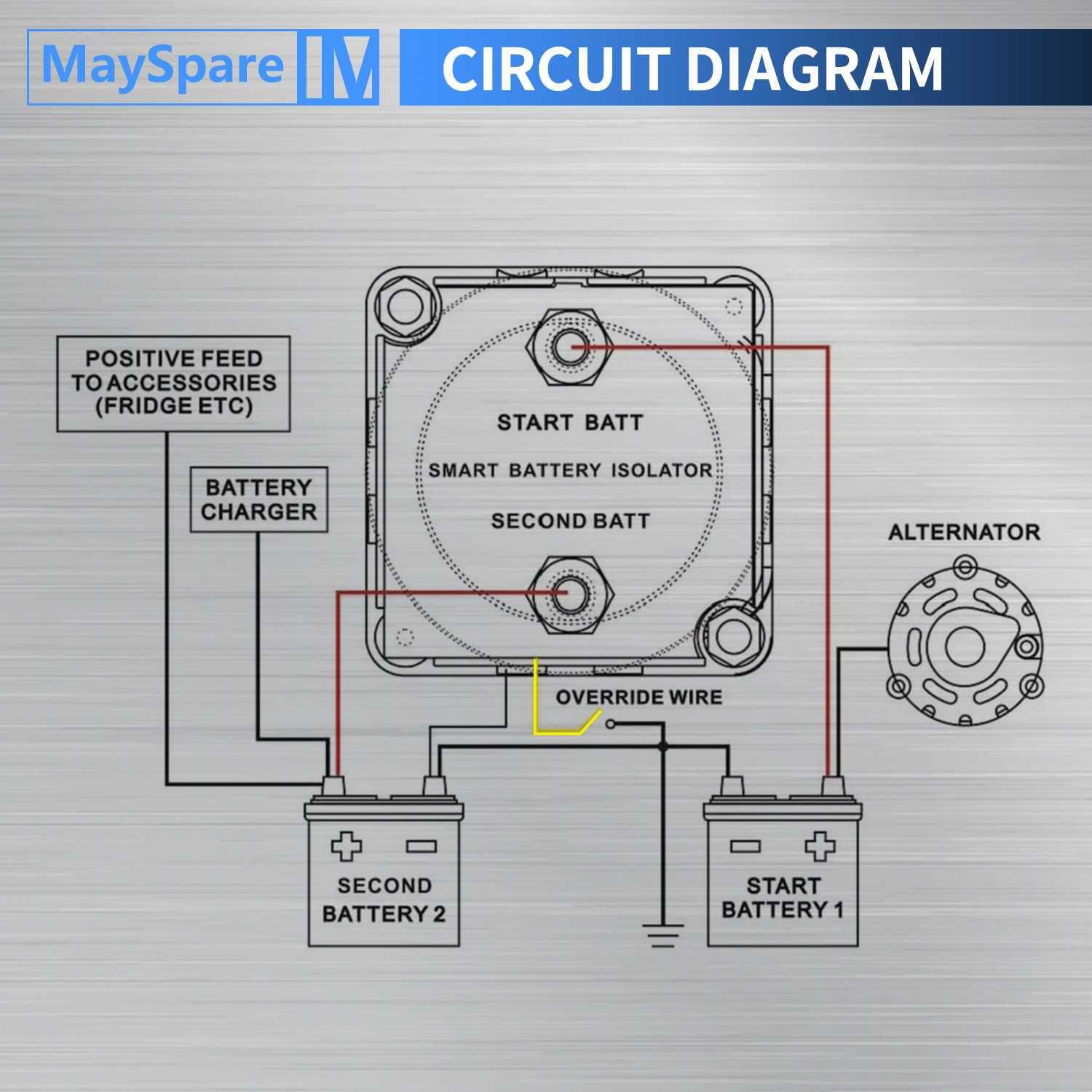 wiring diagram for battery isolator