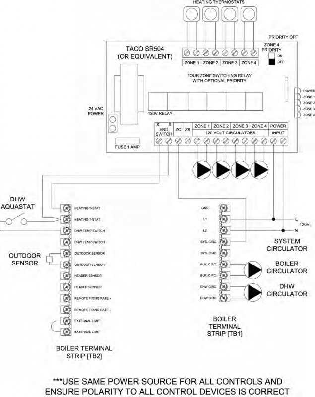 taco sr504 4 wiring diagram