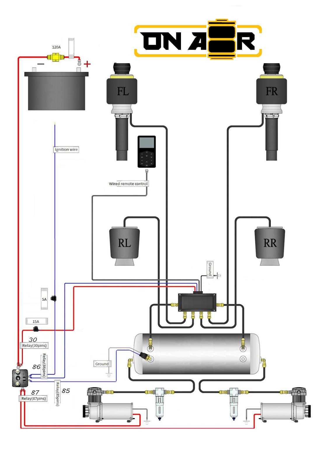 wiring diagram for air ride suspension