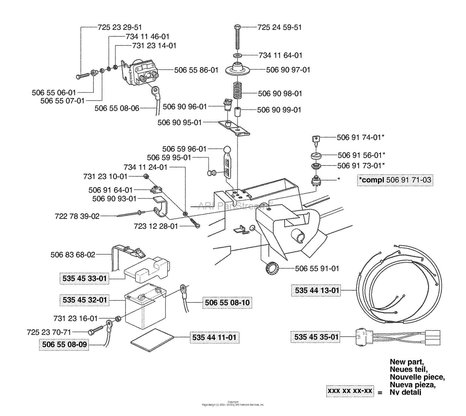 husqvarna wiring diagram mower