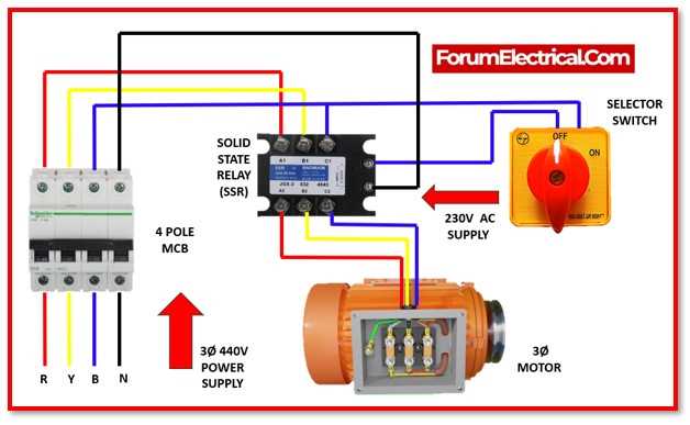 single phase 230v motor wiring diagram