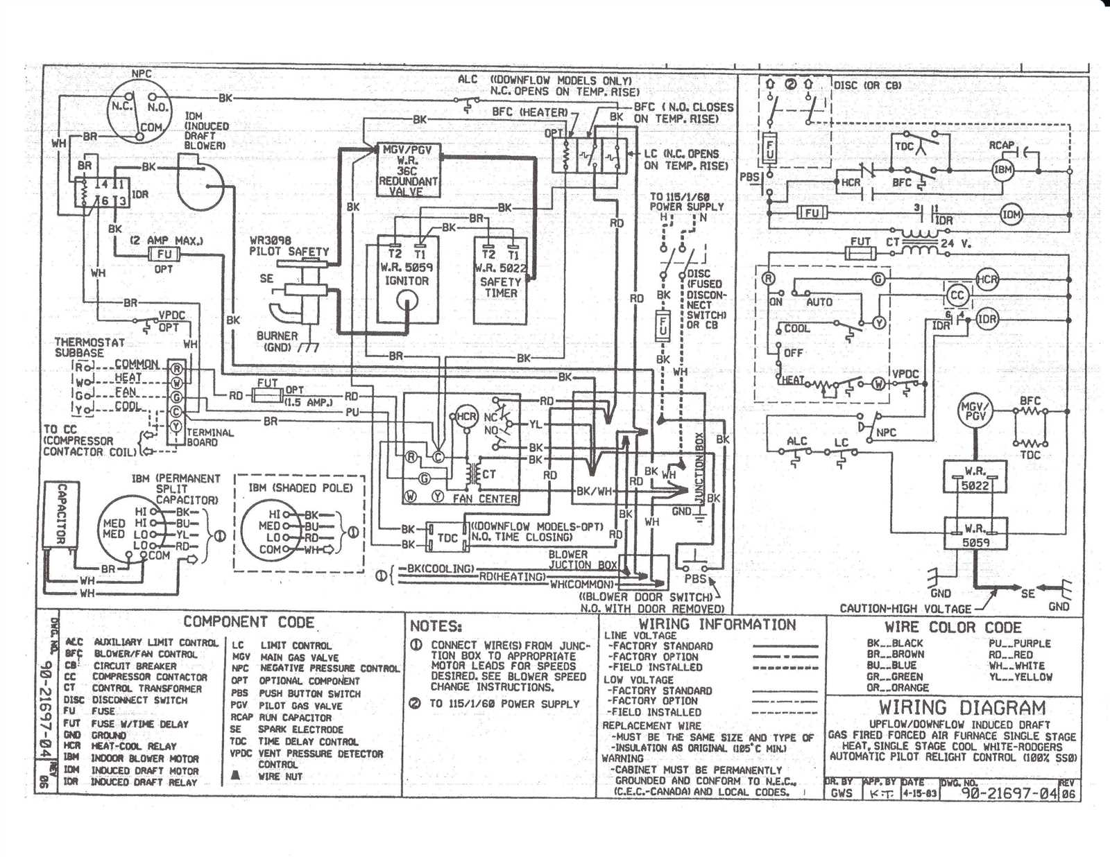 heat pump wiring diagram goodman