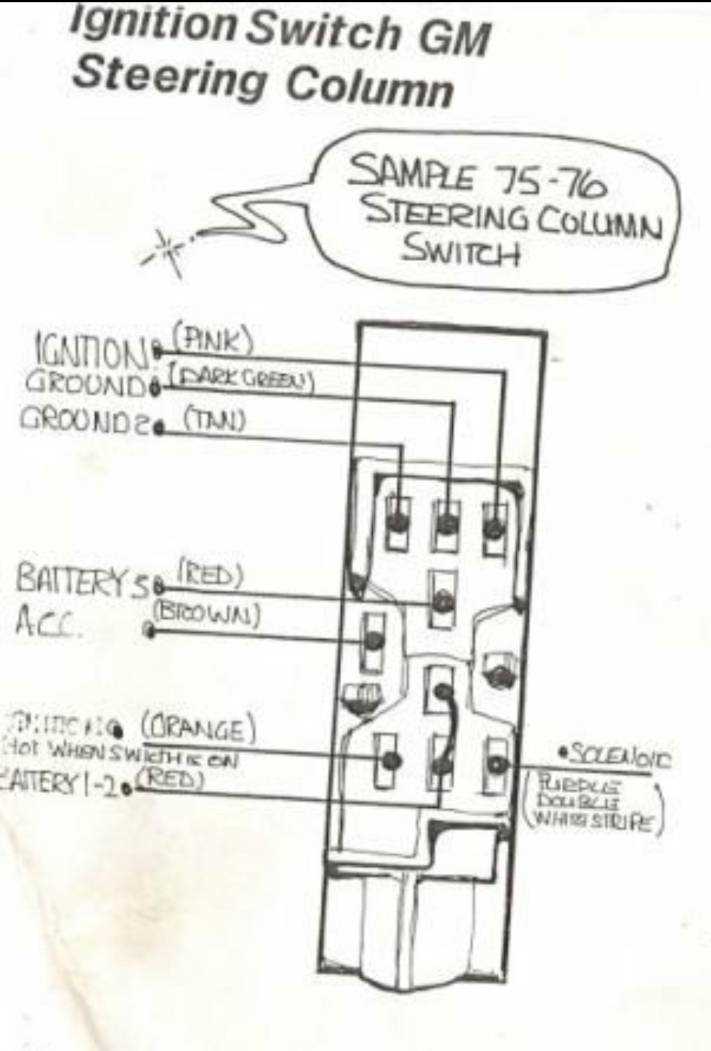 ignition switch wiring diagram chevy