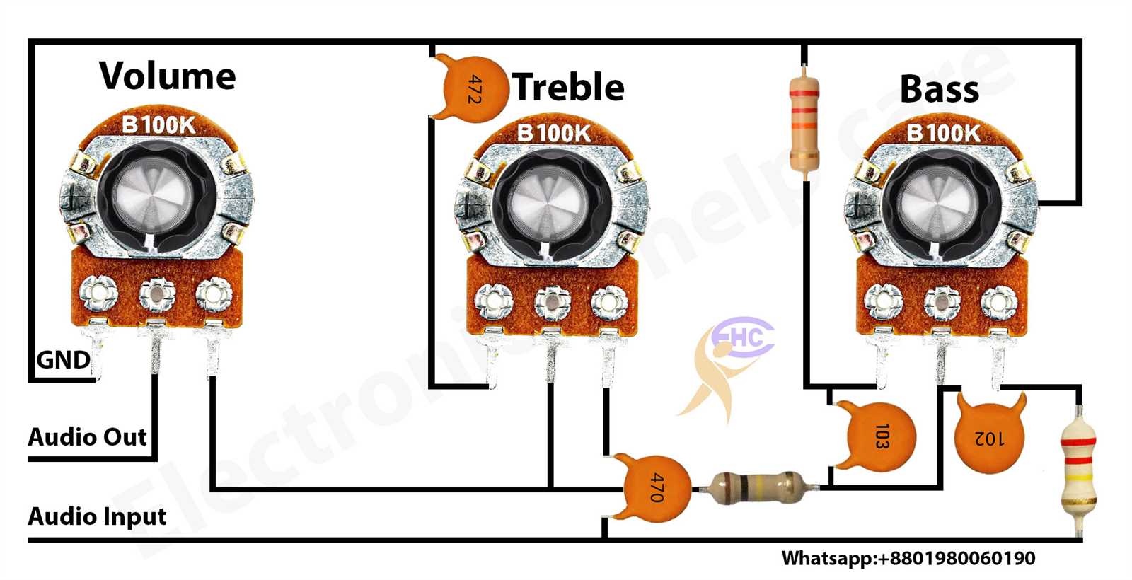 wiring speaker volume control diagram