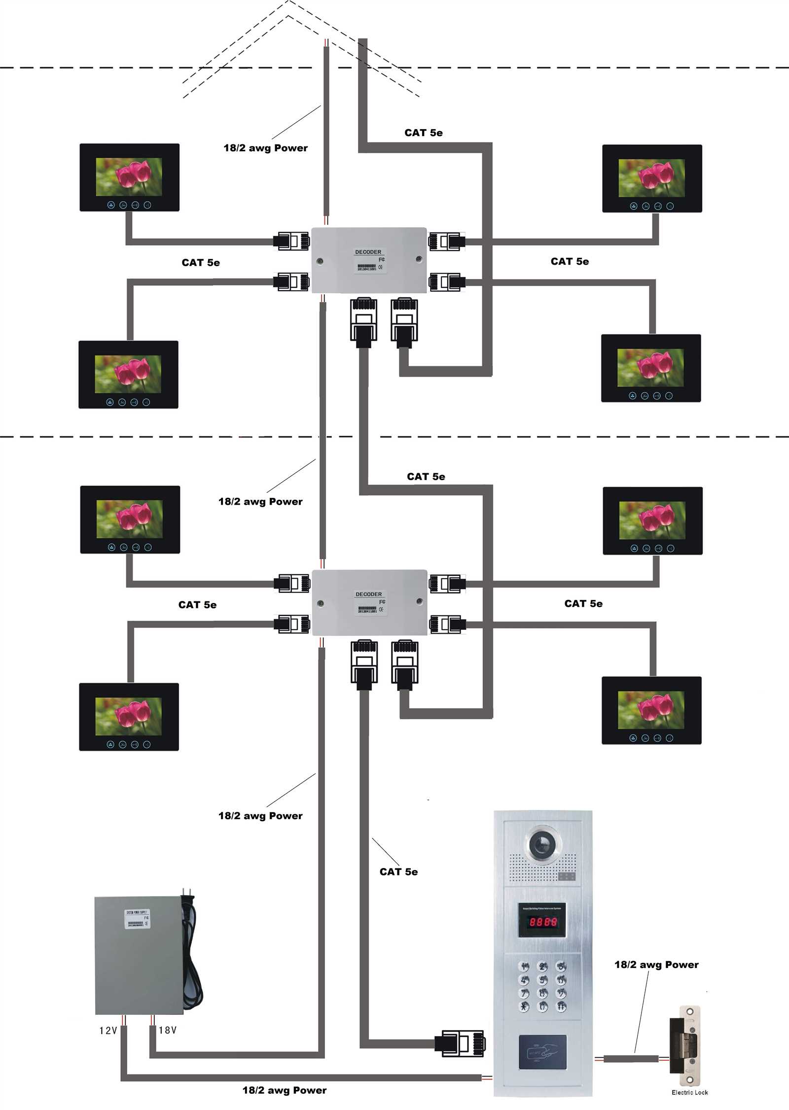 intercom system wiring diagram