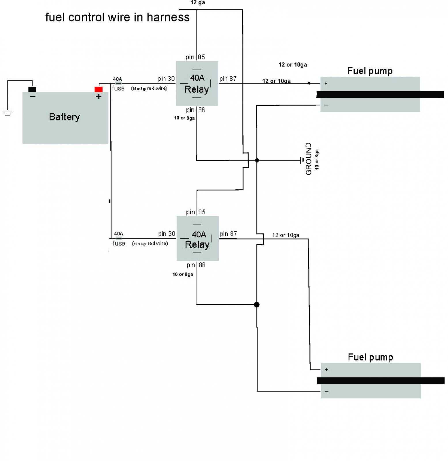 fuel pump wiring diagram