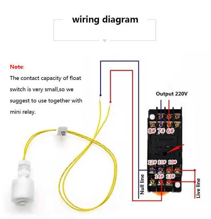 ac float switch wiring diagram