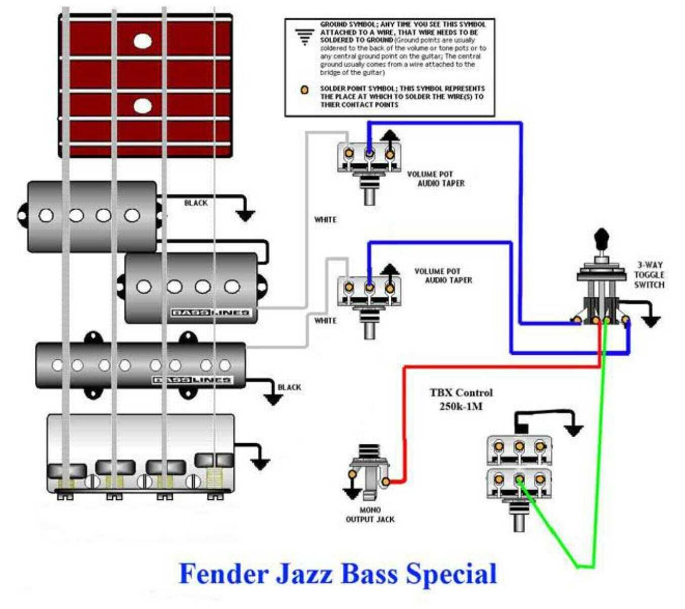 j bass wiring diagram