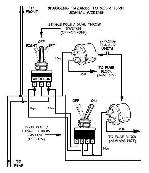 wiring diagram for flasher relay