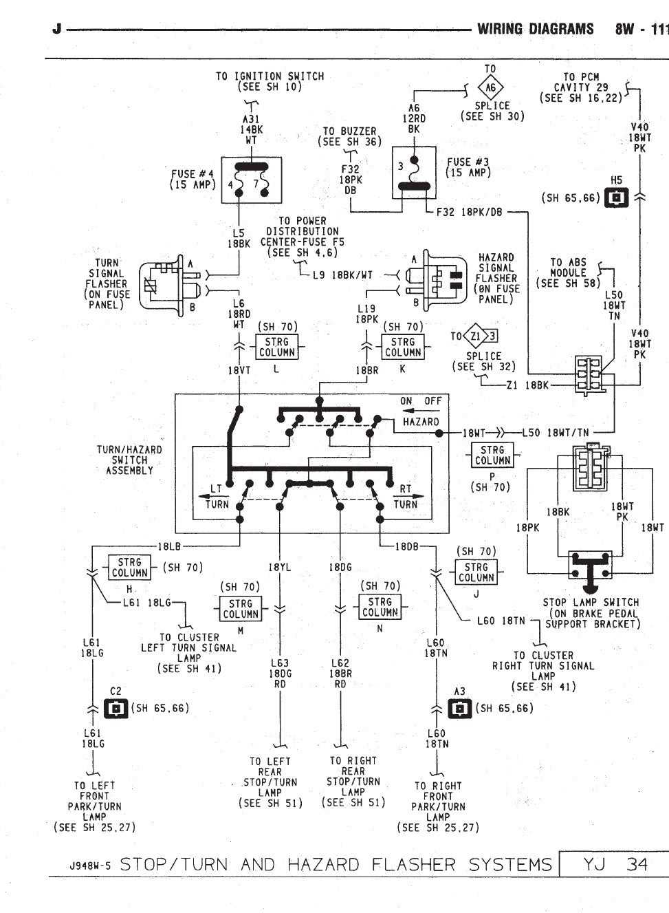 jeep jk tail light wiring diagram
