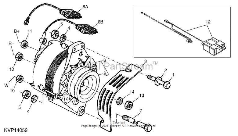 john deere alternator wiring diagram