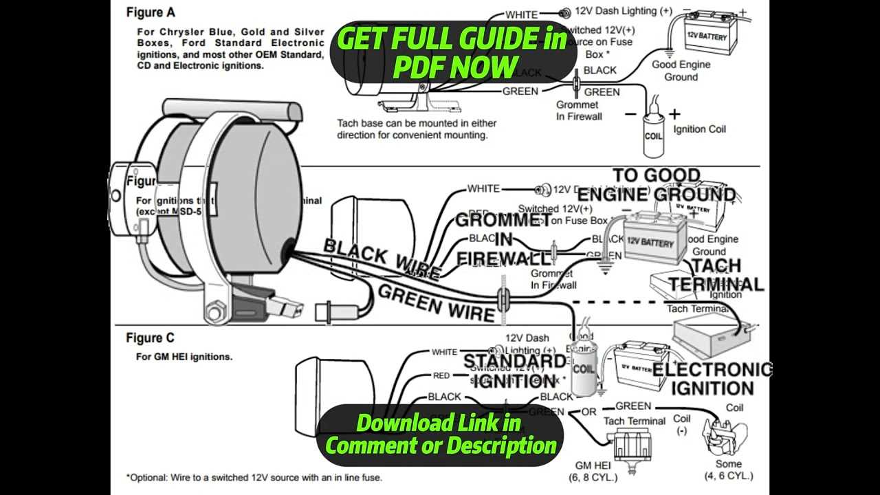 auto gauge tach wiring diagram