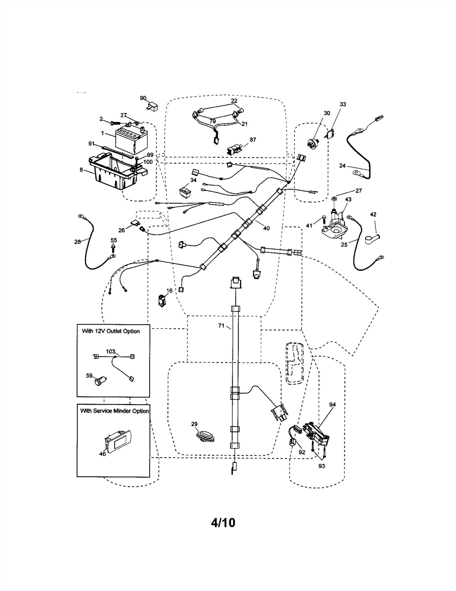 wiring diagram for a craftsman riding lawn mower