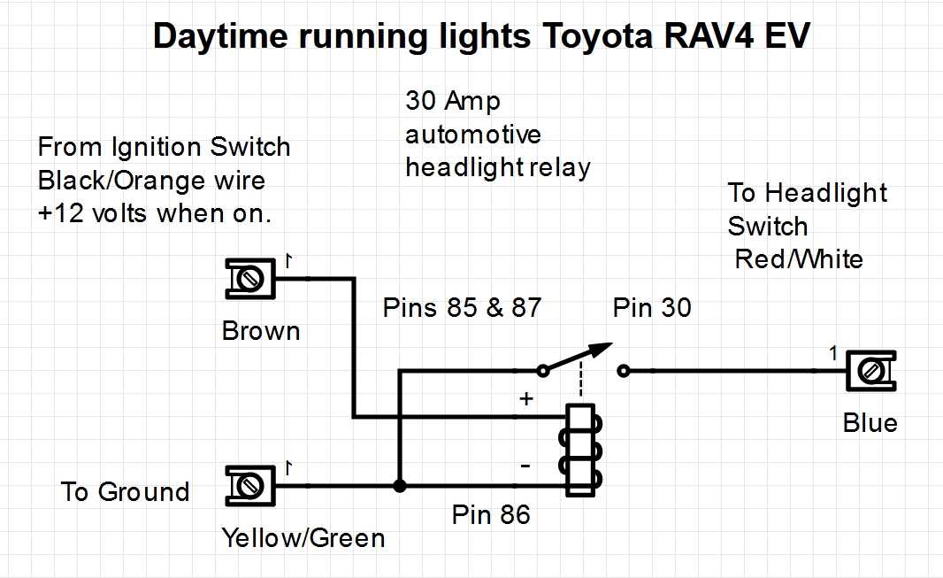 daytime running lights wiring diagram