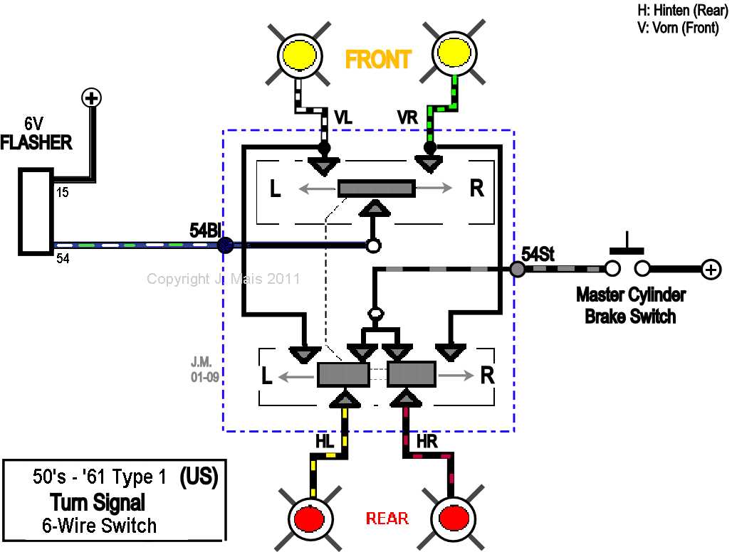 turn signal brake light wiring diagram