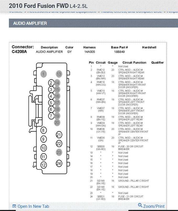 07 ford f150 radio wiring diagram