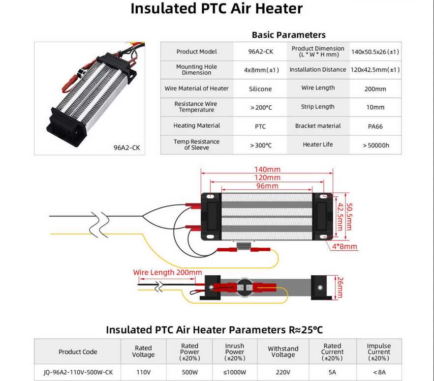 ceramic heater wiring diagram