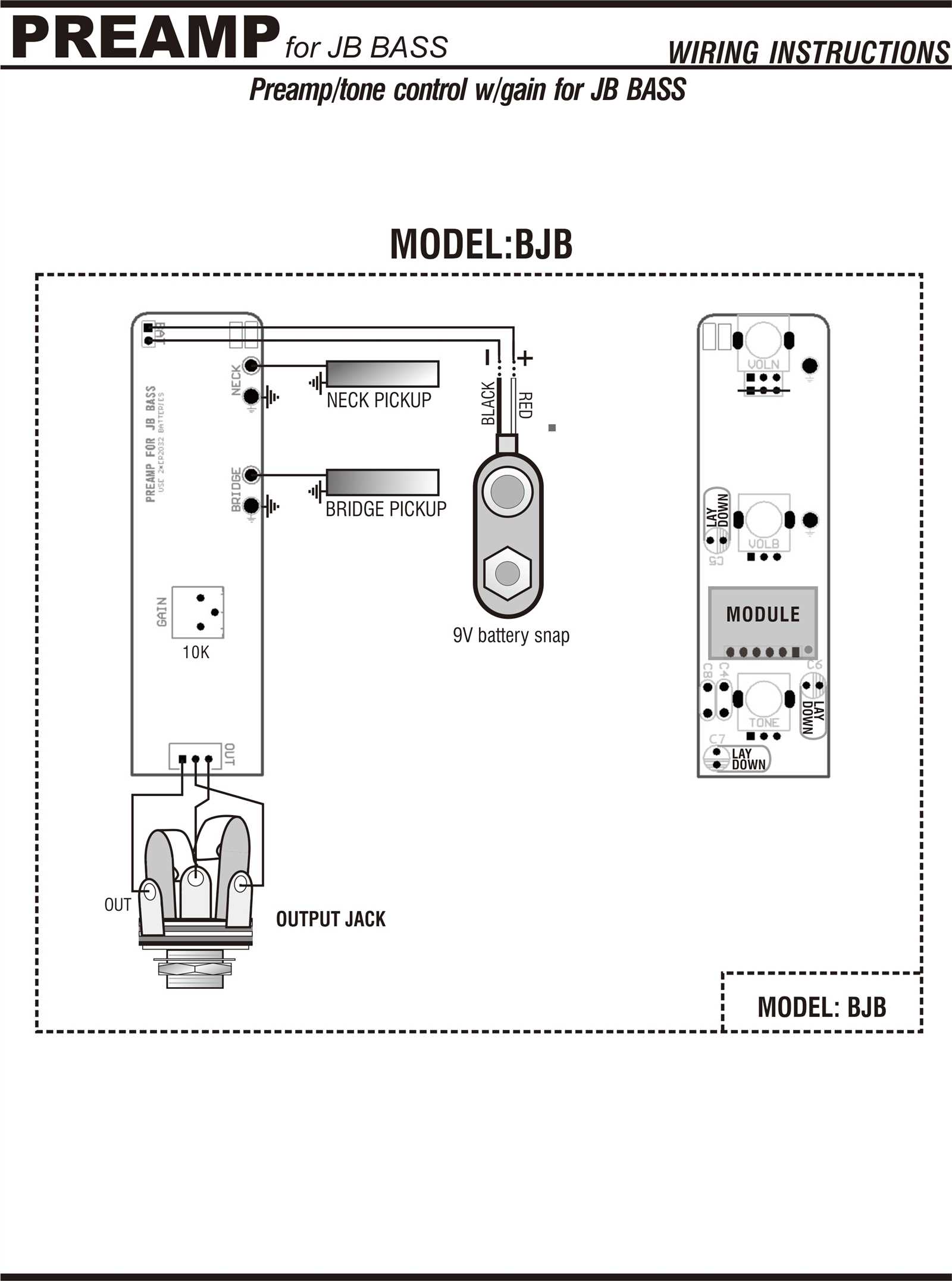 bass control knob wiring diagram