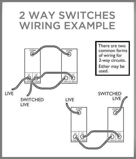 2 single pole switch wiring diagram