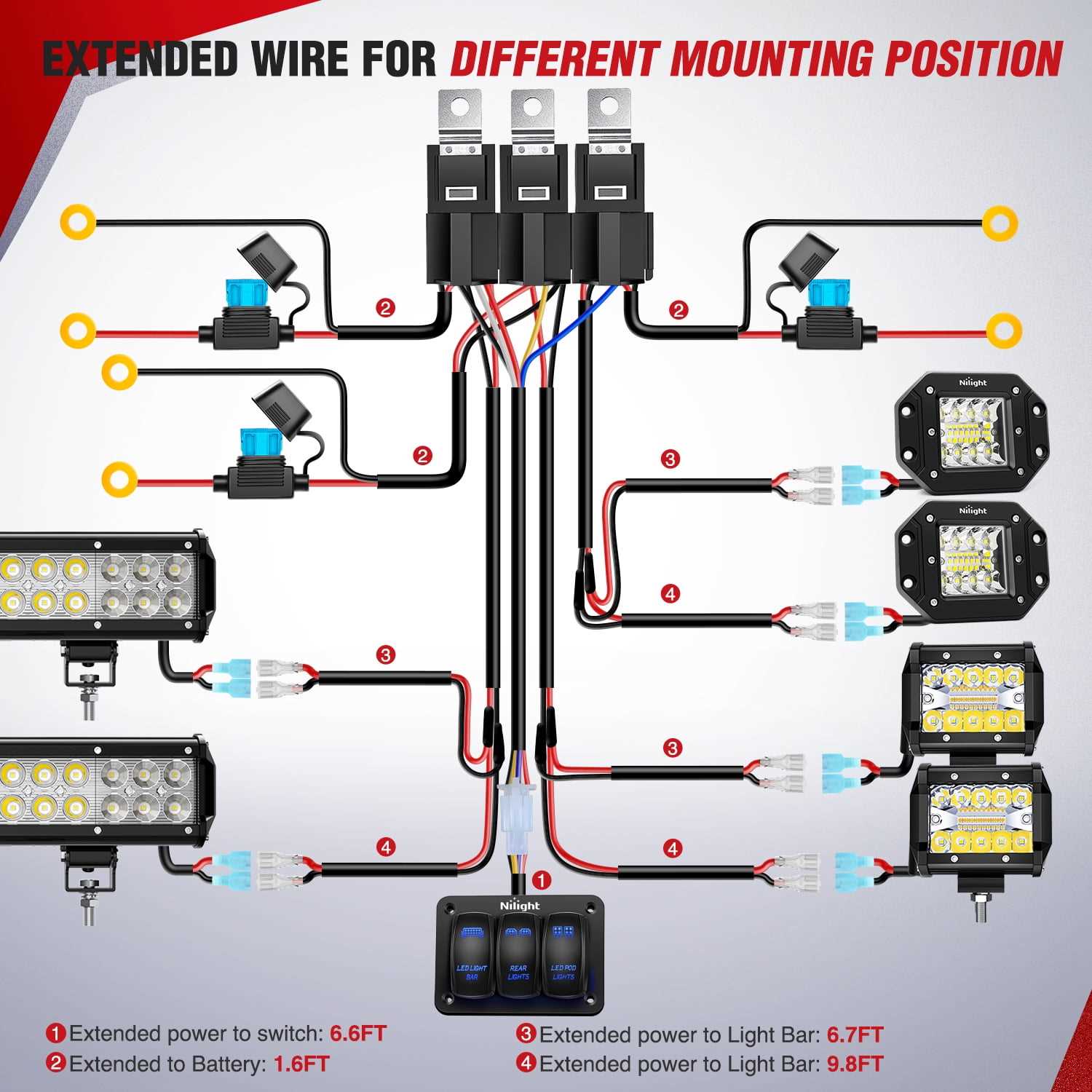 led light bar wiring diagram with switch