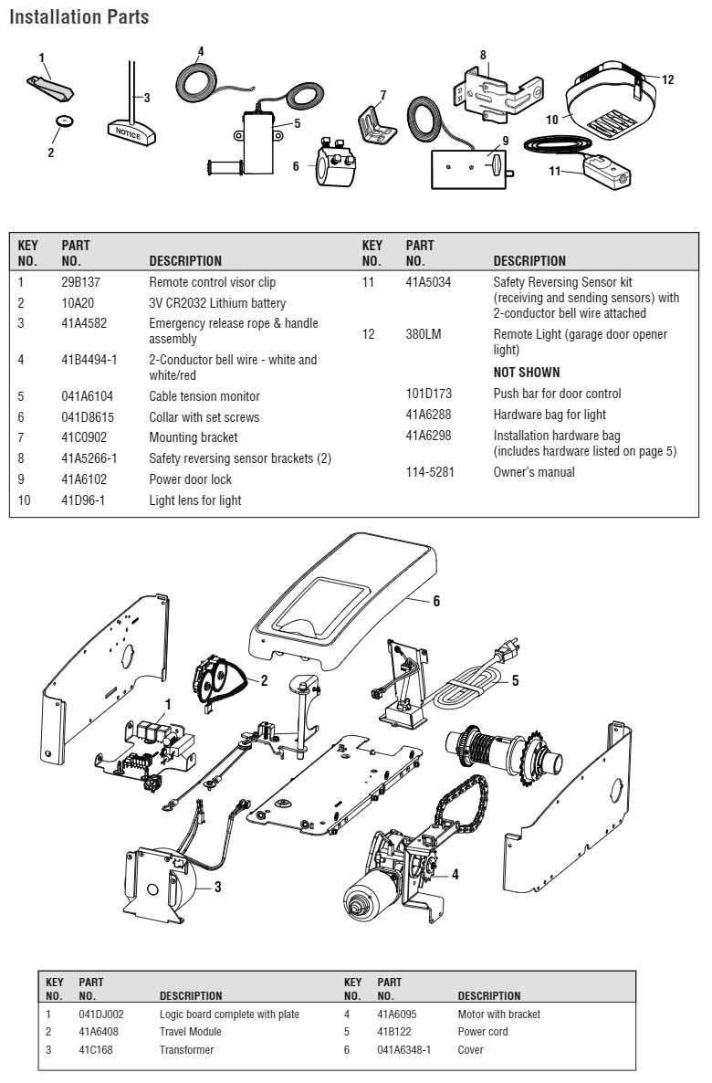 liftmaster garage opener wiring diagram