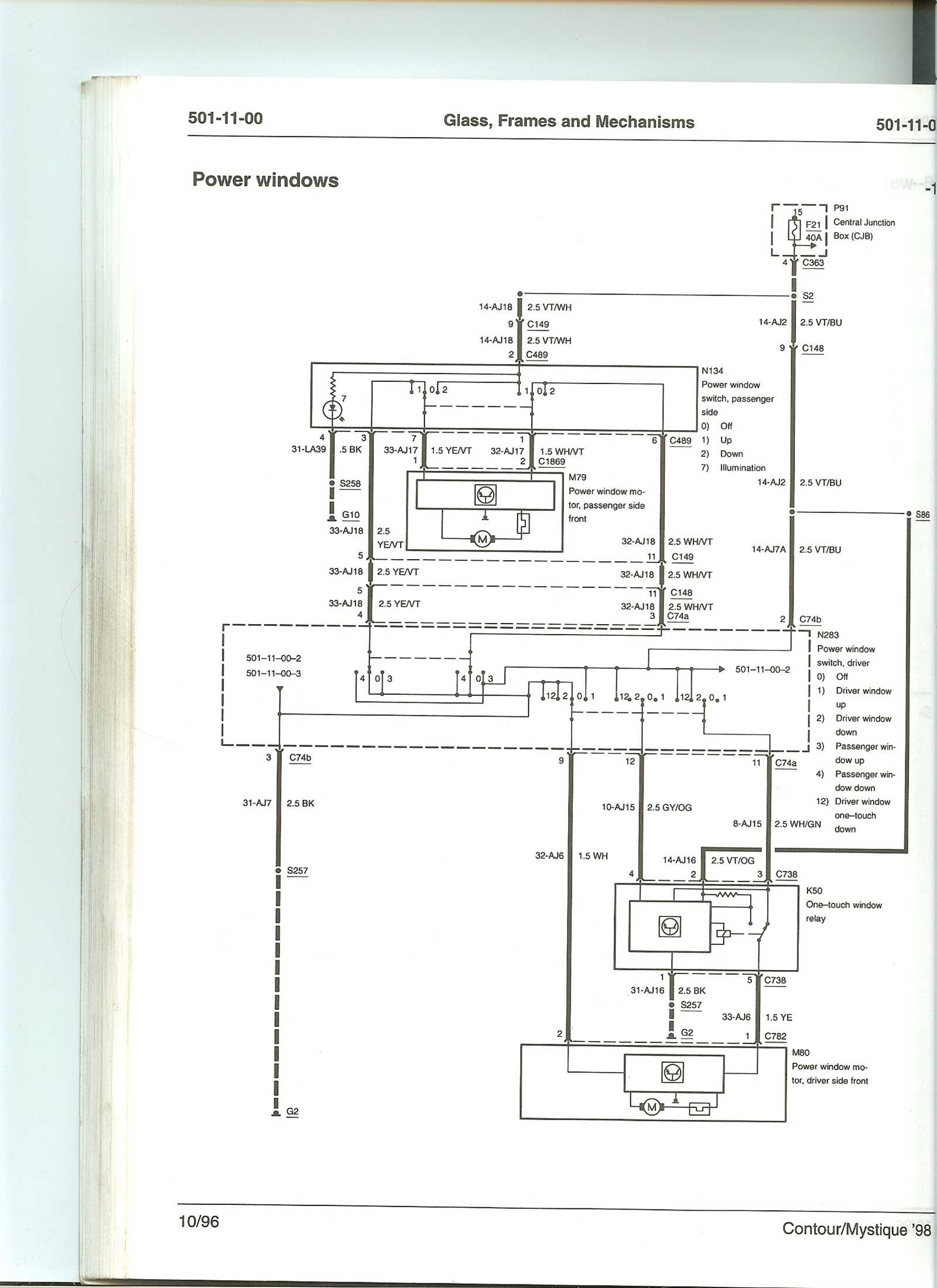 schematic 5 pin power window switch wiring diagram