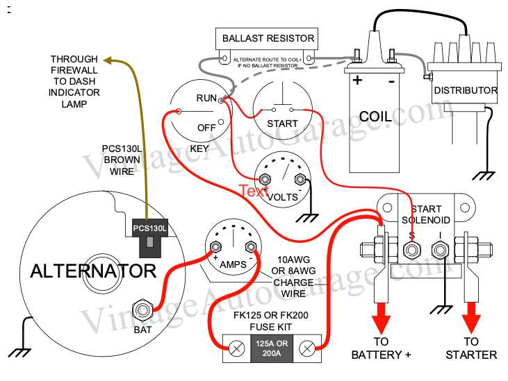 simple 2 wire alternator wiring diagram